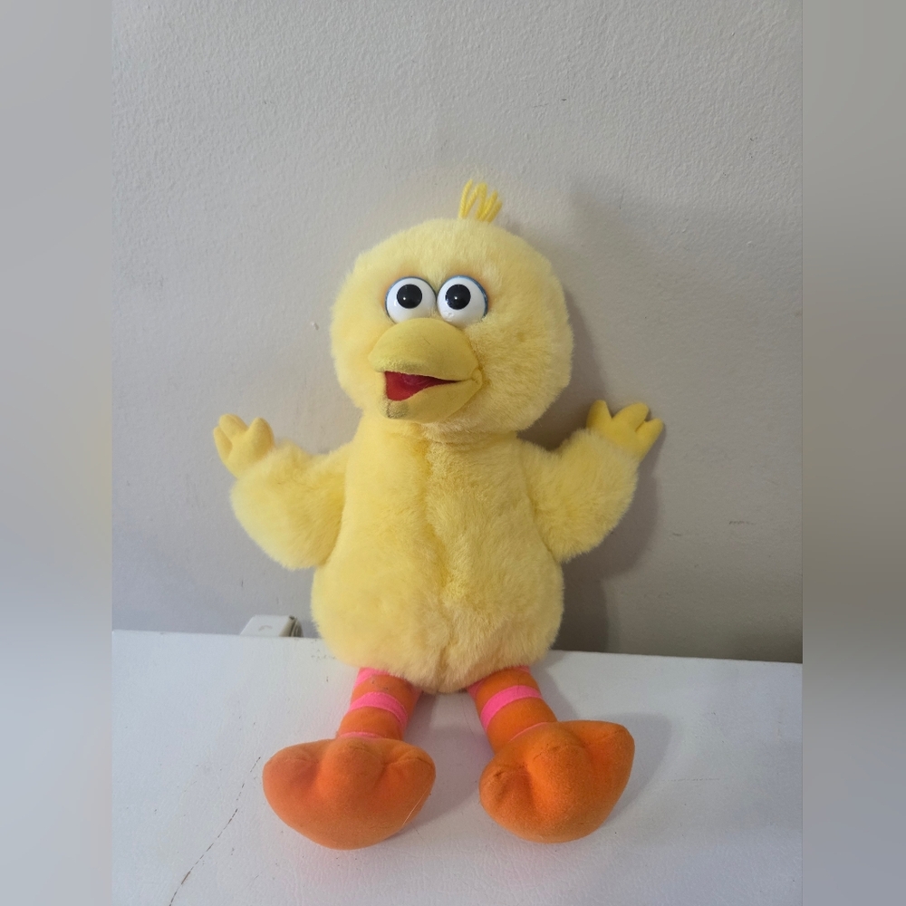 Vintage Sesame Street Big Bird Talking Plush Tyco 17" 1996 Jim Henson